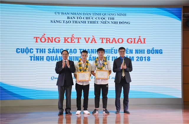 Học sinh Trường THPT Uông Bí đạt giải Nhất Cuộc thi Sáng tạo thanh, thiếu niên, nhi đồng lần thứ IV-2018