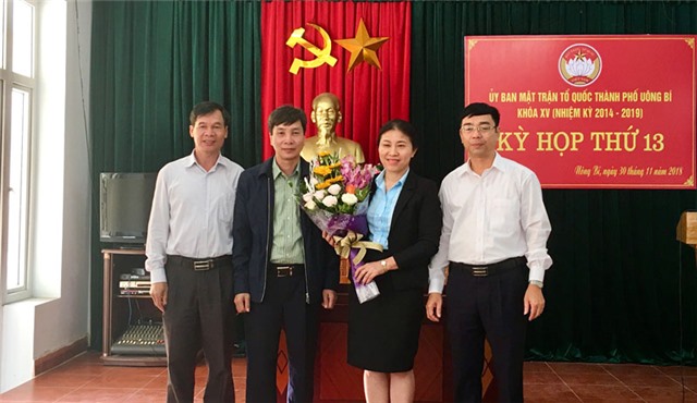 Hiệp thương chức danh Phó Chủ tịch UB MTTQ thành phố Uông Bí khóa XV