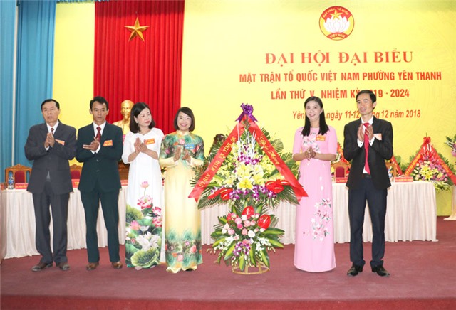 Đại hội đại biểu MTTQ phường Yên Thanh lần thứ V nhiệm kỳ 2019-2024