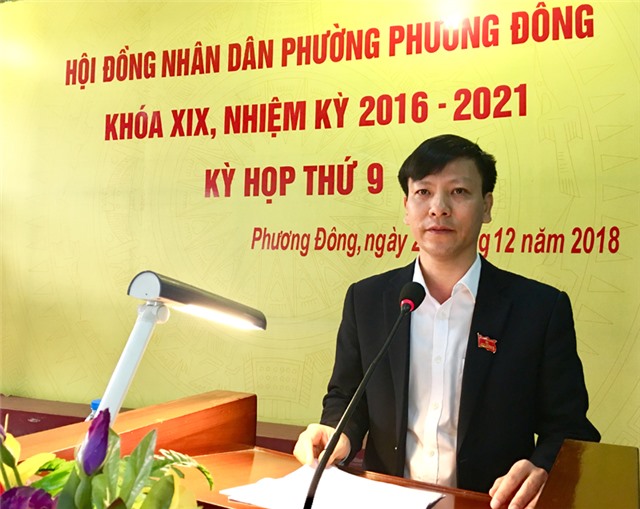 Kỳ họp thứ 9, HĐND phường Phương Đông khóa XIX