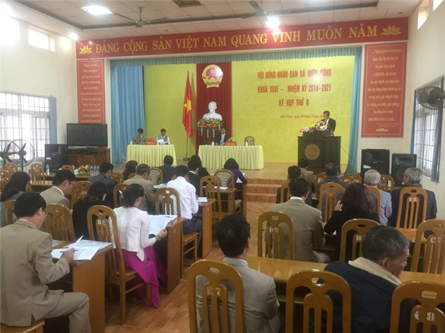 Kỳ họp thứ 8 HĐND xã Điền Công khoá XVIII 