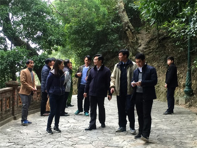 Đồng chí Nguyễn Anh Tú, Chủ tịch UBND thành phố: Kiểm tra công tác chuẩn bị Hội xuân Yên tử 2018