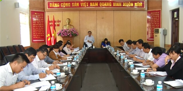 Giao ban công tác dân vận quý 1-2018