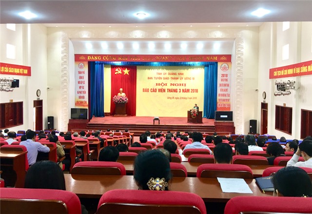 Hội nghị Báo cáo viên cấp tỉnh tháng 3 năm 2018
