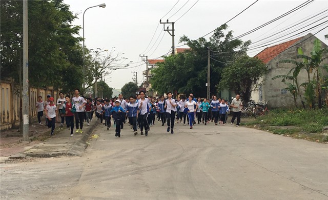 Phường Nam Khê: Hưởng ứng ngày chạy Olympic vì sức khoẻ toàn dân năm 2018