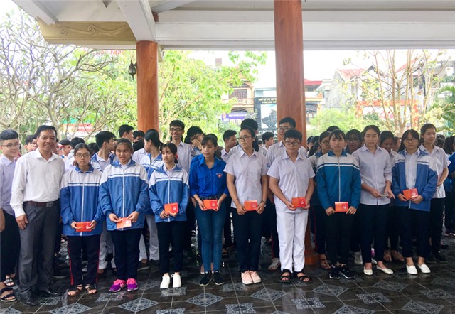 Đoàn phường Quang Trung kết nạp 150 đoàn viên mới