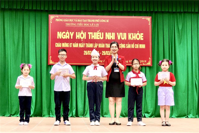 Ngày hội thiếu nhi vui - khỏe Trường Tiểu học Lê Lợi