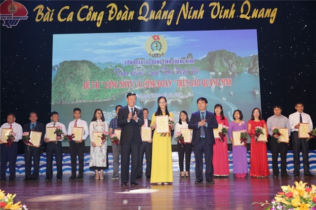Trao giải cuộc thi viết về "Công nhân và Công đoàn" trên Báo Quảng Ninh