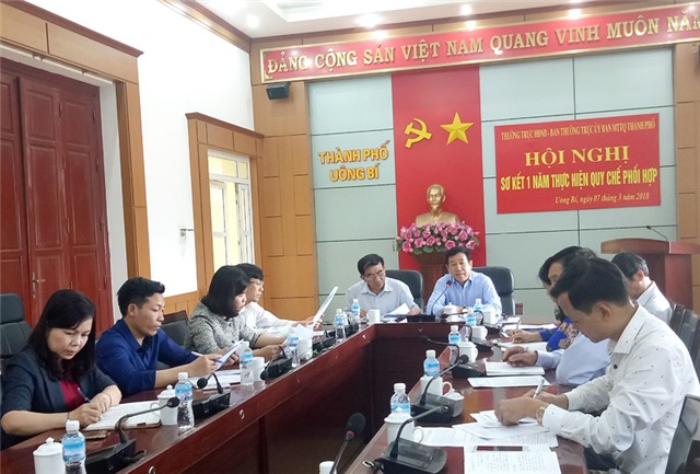 Sơ kết quy chế phối hợp giữa Thường trực HĐND và MTTQ  thành phố