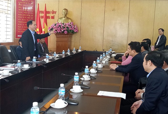 Đoàn công tác Tỉnh ủy Yên Bái làm việc với Thành ủy Uông Bí