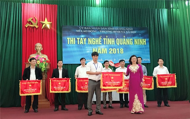 Trường Cao đẳng Công nghiệp và Xây dựng Quảng Ninh giành giải nhất toàn đoàn Hội thi tay nghề tỉnh Quảng Ninh năm 2018
