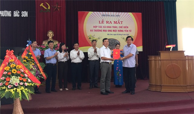 Ra mắt HTX khai thác, chế biến và thương mại ong mật rừng Yên Tử