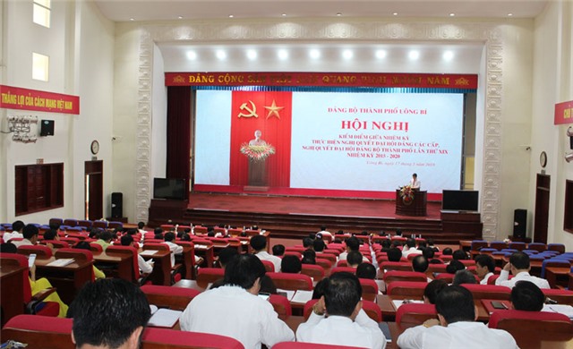 Kiểm điểm giữa nhiệm kỳ thực hiện nghị quyết Đại hội Đảng bộ thành phố Uông Bí lần thứ XIX