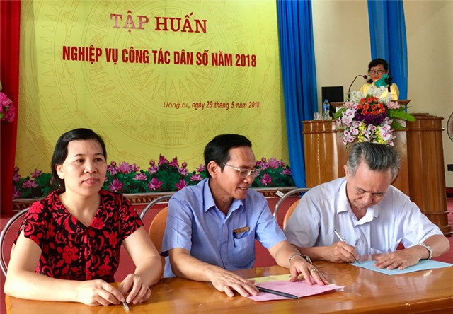 Tập huấn nghiệp vụ công tác dân số