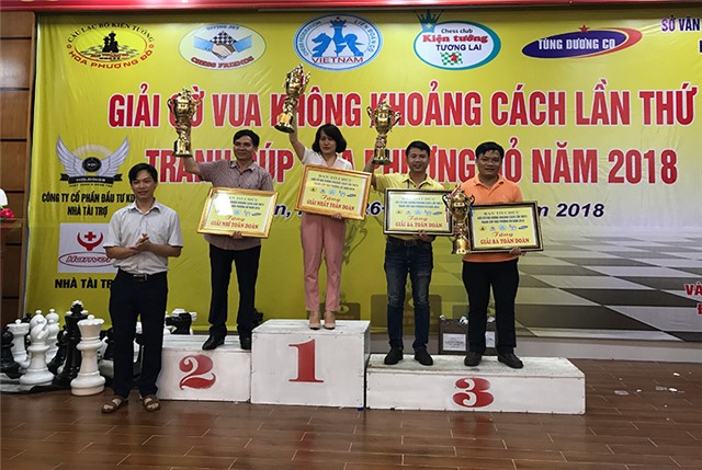 Quảng Ninh vô địch toàn đoàn Giải cờ vua không khoảng cách lần thứ V