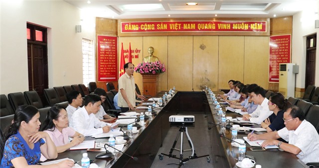 Thành ủy làm việc với Đoàn công tác Quận uỷ Thanh Khê - Đà Nẵng