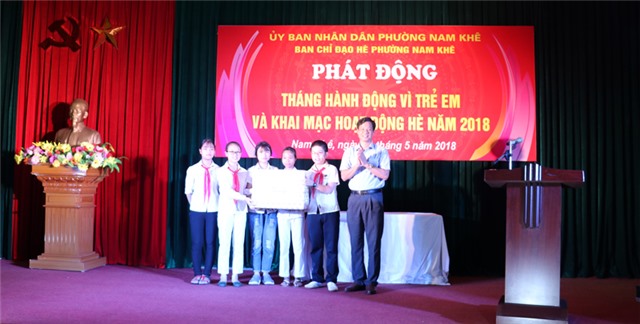 Phường Nam Khê phát động tháng hành động vì trẻ em và khai mạc hoạt động hè 2018