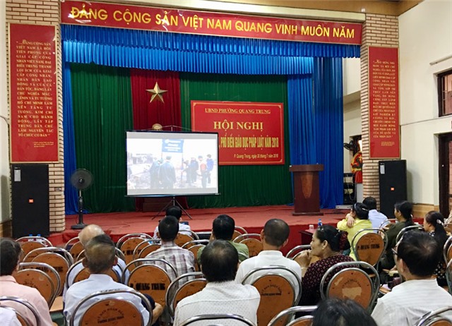 Phường Quang Trung: Tuyên truyền, phổ biến pháp luật năm 2018