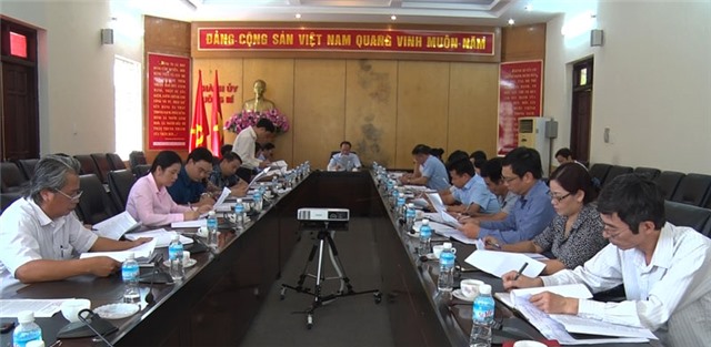 Giao ban Đảng bộ xã phường tháng 7-2018