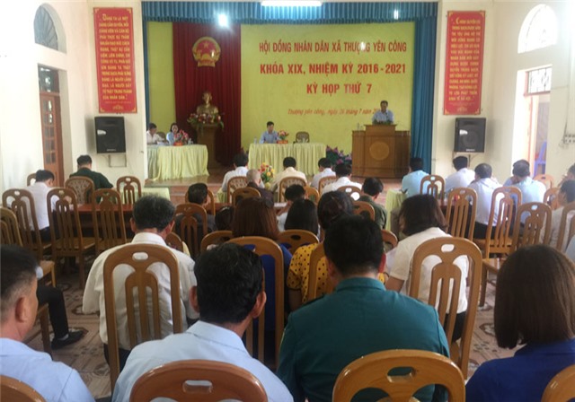Kỳ họp thứ 7 HĐND xã Thượng Yên Công khoá XIX 