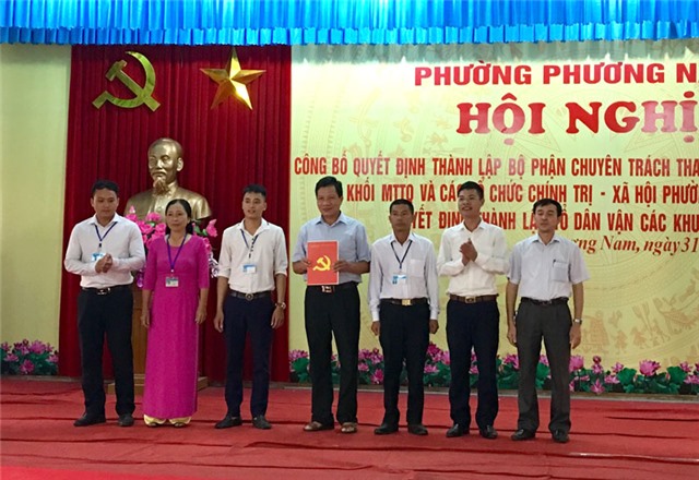 Phường Phương Nam: Thành lập Bộ phận chuyên trách tham mưu, giúp việc chung Khối MTTQ và các đoàn thể chính trị - xã hội 
