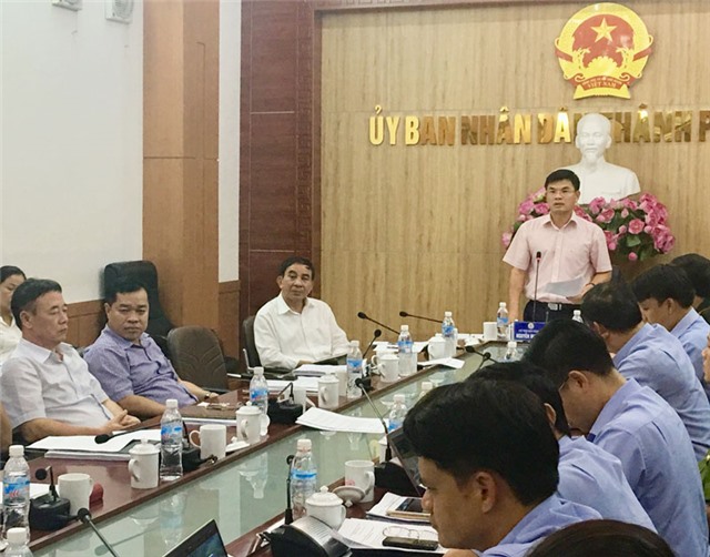 Thành phố Uông Bí họp trực tuyến với UBND tỉnh ứng phó với cơn bão số 4