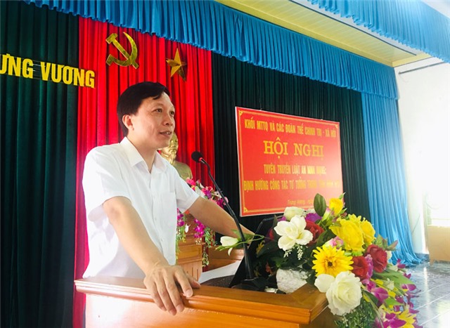 Phường Trưng Vương tuyên truyền Luật an ninh mạng và định hướng công tác tư tưởng trong tình hình mới