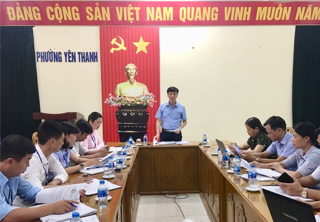 Đoàn giám sát HĐND thành phố làm việc với phường Yên Thanh