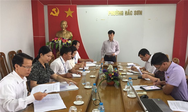 Đoàn giám sát HĐND thành phố làm việc với phường Bắc Sơn