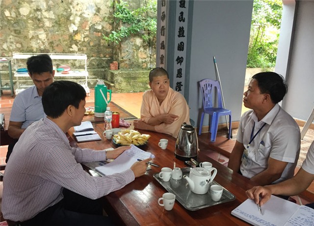 Đoàn giám sát HĐND thành phố làm việc với chùa Phổ Am