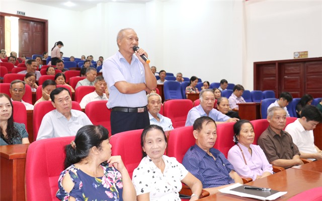 Đại biểu Quốc hội khóa XIV tiếp xúc cử tri Uông Bí