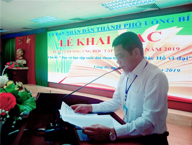 TP Uông Bí khai mạc tuần lễ hưởng ứng học tập suốt đời năm 2019
