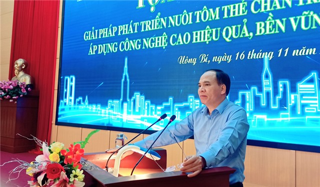 TP Uông Bí: tọa đàm giải pháp phát triển nuôi tôm thẻ chân trắng công nghệ cao 