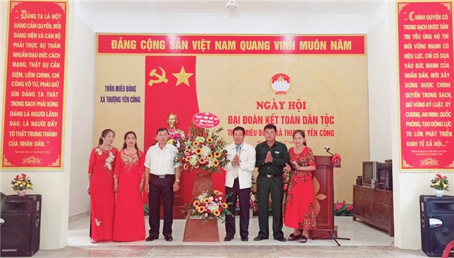 Ngày hội Đại đoàn kết toàn dân tộc thôn Miếu Bòng, xã Thượng Yên Công