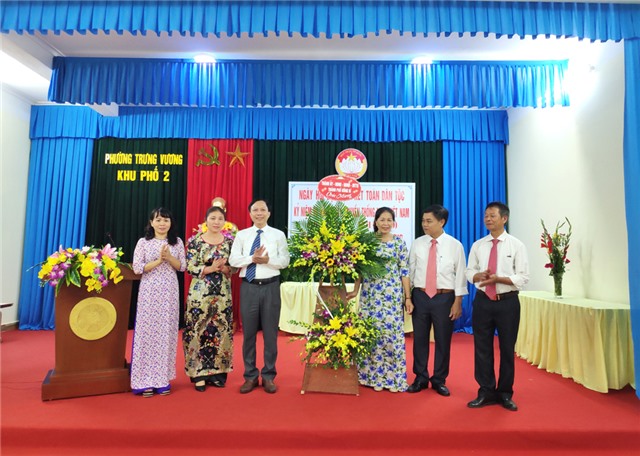 Ngày hội Đại đoàn kết toàn dân tộc khu 2, phường Trưng Vương