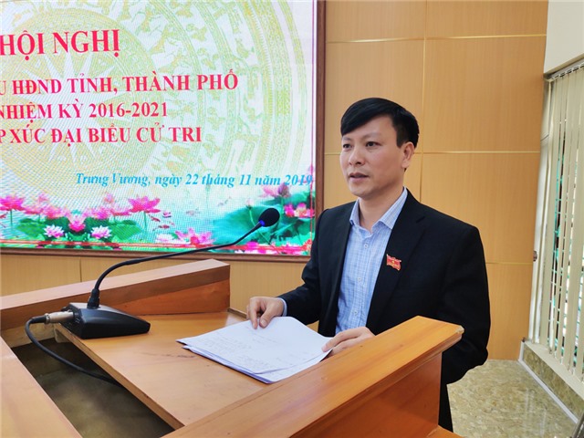 Đại biểu HĐND thành phố tiếp xúc cử tri phường Trưng Vương và Bắc Sơn