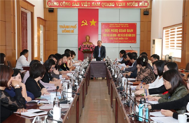 Giao ban công tác Lao động - Người có công và xã hội cụm miền Tây tỉnh Quảng Ninh