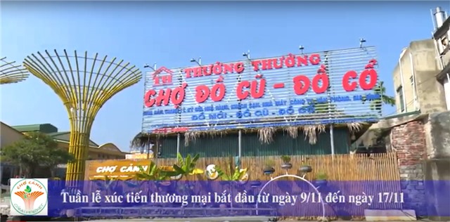 Ngày mai 9/11 chính thức bắt đầu Tuần lễ xúc tiến thương mại và khai trương gian hàng đồ cũ tại Chợ Cảnh Uông Bí