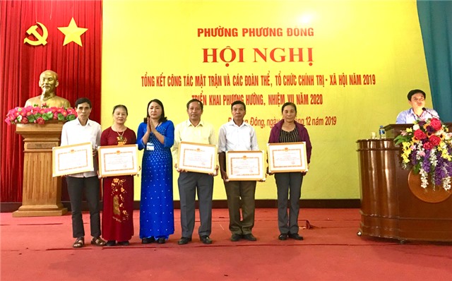 Phường Phương Đông: Tổng kết Chương trình phối hợp, thống nhất hành động của MTTQ và các đoàn thể CT-XH năm 2019