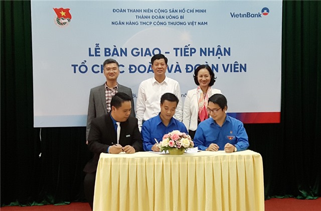 Bàn giao chi đoàn thanh niên VietinBank - Uông Bí về Đoàn thanh niên Ngân hàng TMCP Công thương Việt Nam 