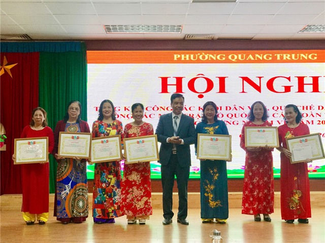 Khối Dân vận phường Quang Trung tổng kết công tác năm 2019