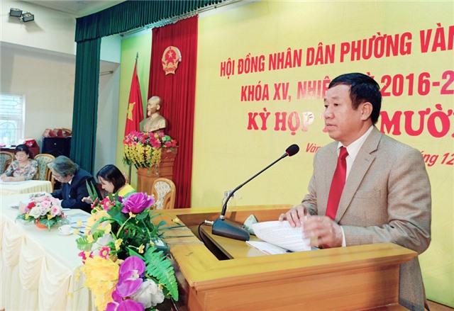 Kỳ họp thứ 10, HĐND phường Vàng Danh khóa XV