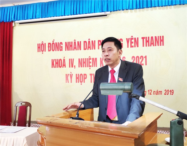 Kỳ họp thứ XIII, HĐND phường Yên Thanh khóa IV
