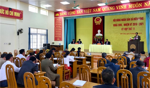 Kỳ họp thứ 11 HĐND xã Điền Công khoá XVIII