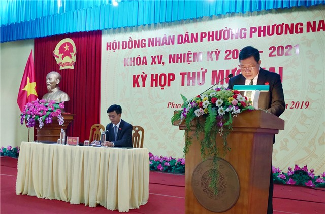 Kỳ họp thứ 12, HĐND phường Phương Nam khóa XV