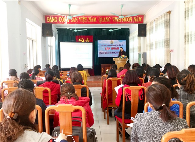 Tập huấn công tác quản lý tài chính công đoàn cơ sở