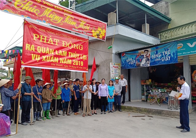 Phường Yên Thanh ra quân làm thủy lợi đầu xuân 