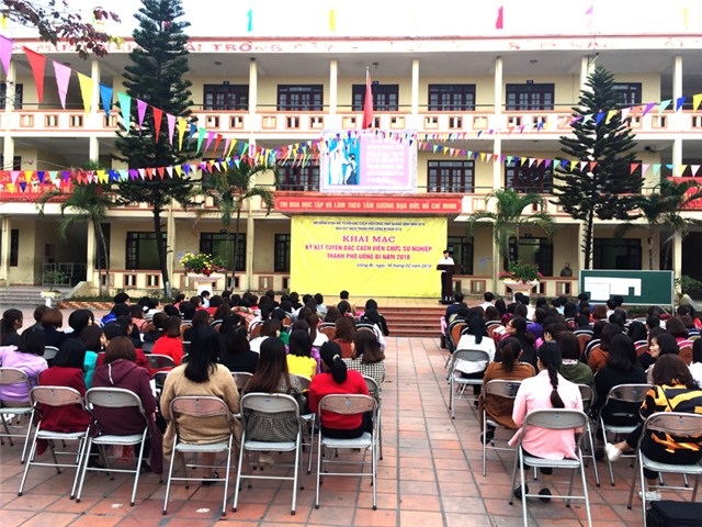 TP Uông Bí: khai mạc kỳ xét tuyển đặc cách viên chức sự nghiệp  năm 2018