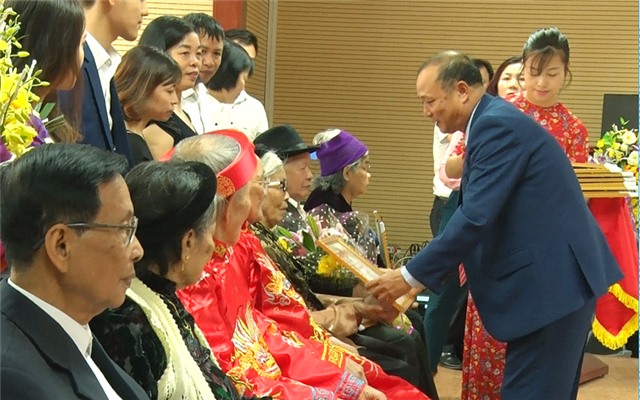 Phường Quang Trung mừng thọ các cụ cao niên