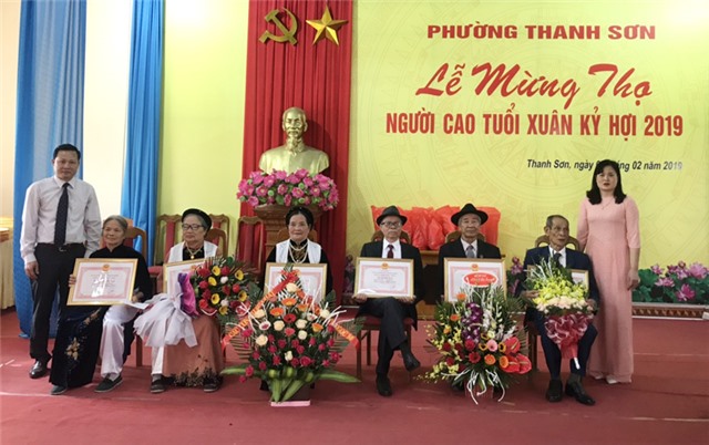 Phường Thanh Sơn mừng thọ Người cao tuổi  xuân Kỷ Hợi 2019